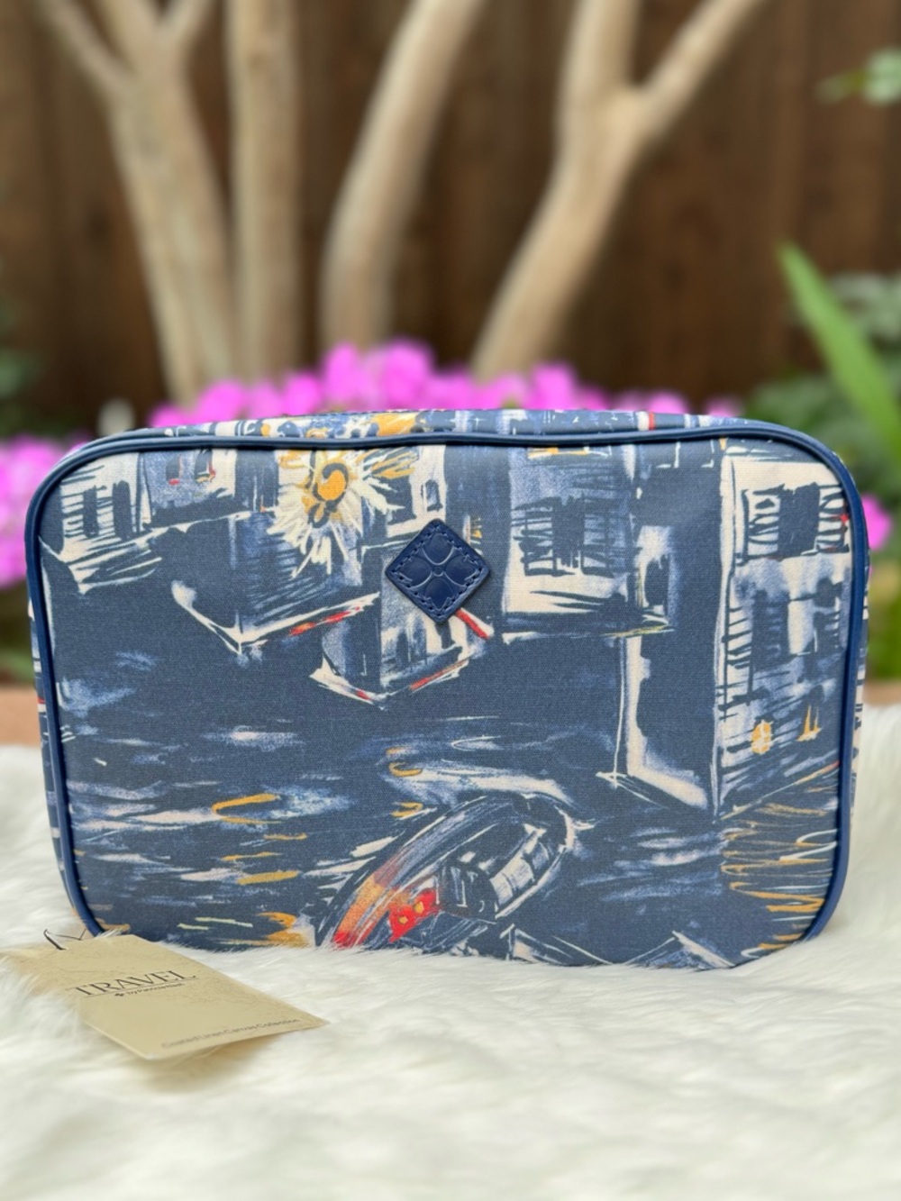 NWT Patricia Nash Ilaria Harbor Nights Hanging Travel Cosmetic Accessory Case